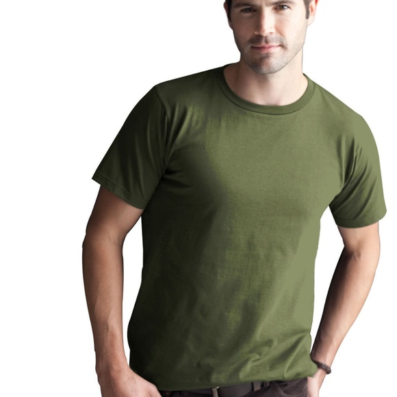 😀 3 for $20 NEW 100% Organic Cotton T Shirt Green - Picture 2 of 2